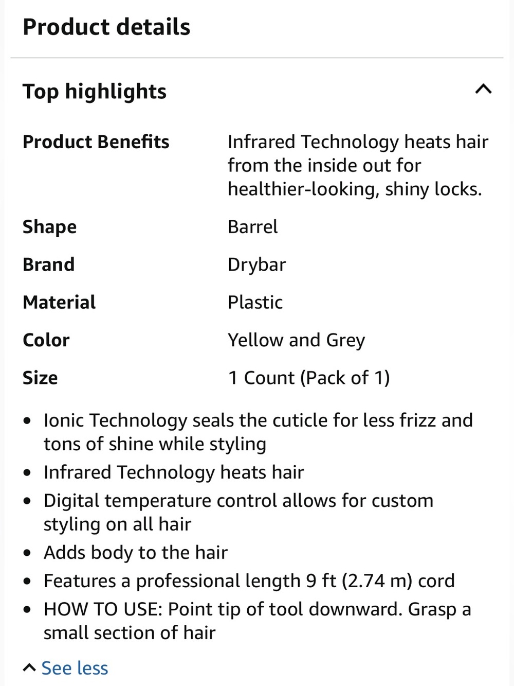 Drybar The Wrap Party Curling & Styling Wand - Picture 4 of 16